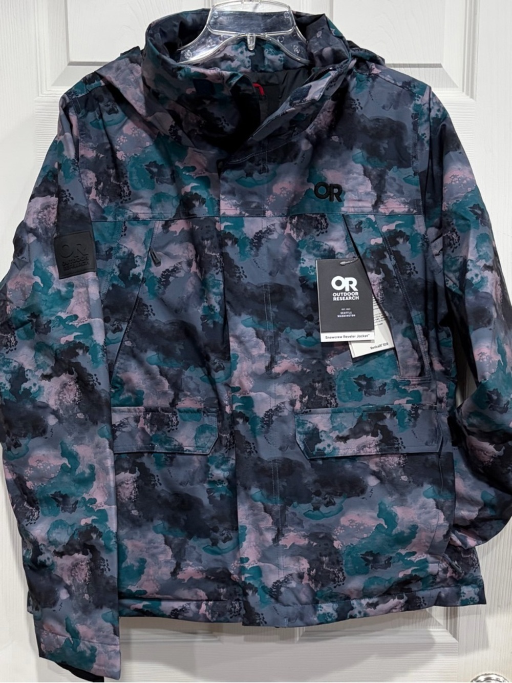 Outdoor Research Women's Medium Snowcrew Reveler Ski Jacket Blue Purple NWT Snow